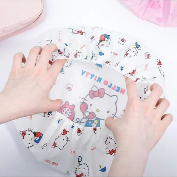 HELLO Kitty shower cap my melody Cinnamoroll Waterproof Cap - Picture 4 of 7